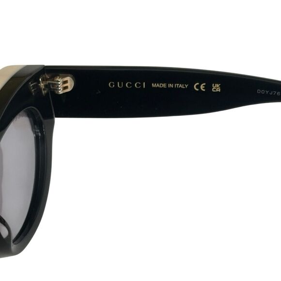 Gucci Cat Eye Crystal Sunglasses Black RARE - Picture 5 of 11